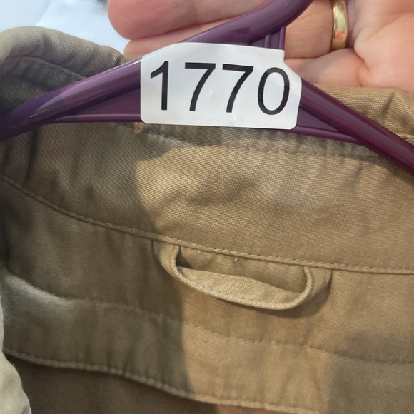 Khaki London Fog Limited Edition Women Sz 12 Zipper Lined‎ Raincoat  Trench Coat - Picture 15 of 15